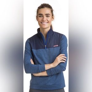 Vineyard Vines Women's Performance Shep Shirt Pullover Blue Medium